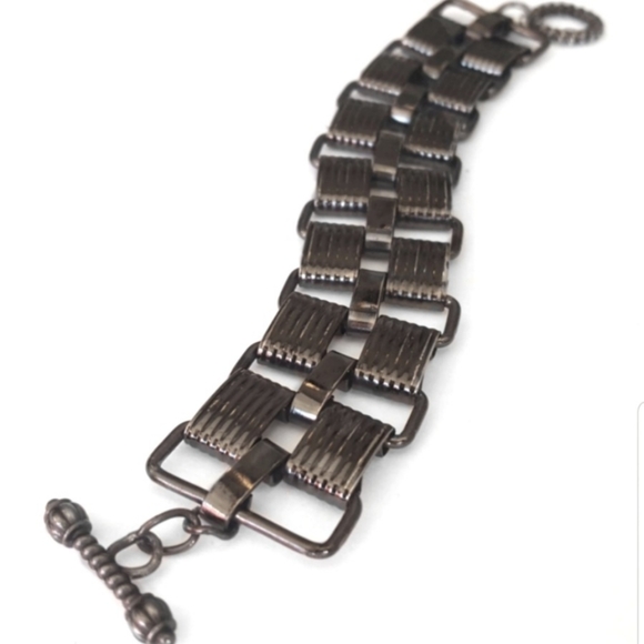 Unique Rectangle Link Bracelet - Picture 3 of 3